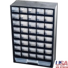 Plastic Storage Organizer W/ Small Bins  Large Drawer Crafts Office Garage New