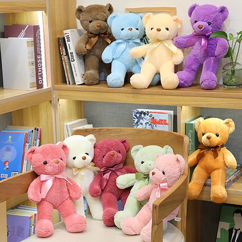 Teddy Bear Stuffed Animal, 12 inch Teddy Bear Plush Toy, Gifts for Baby Toddl... - Picture 5 of 7