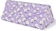 Sunglasses Case, Foldable Glasses Case, Magnetic PU Leather Hard Shell Folding E