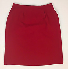 Vintage Motion Burgundy Pencil Skirt Size 22W Made in USA Polyester Plus Retro