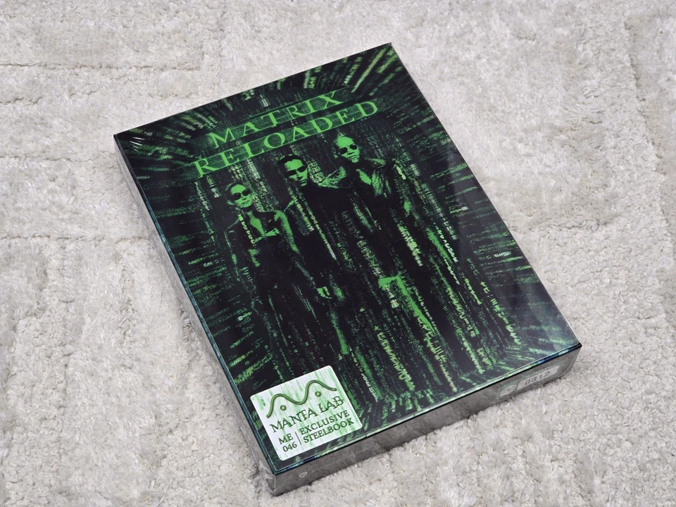 THE MATRIX RELOADED MANTA LAB DOUBLE LENTICULAR FULL SLIP STEELBOOK -  BRAND NEW - Image 4 of 4
