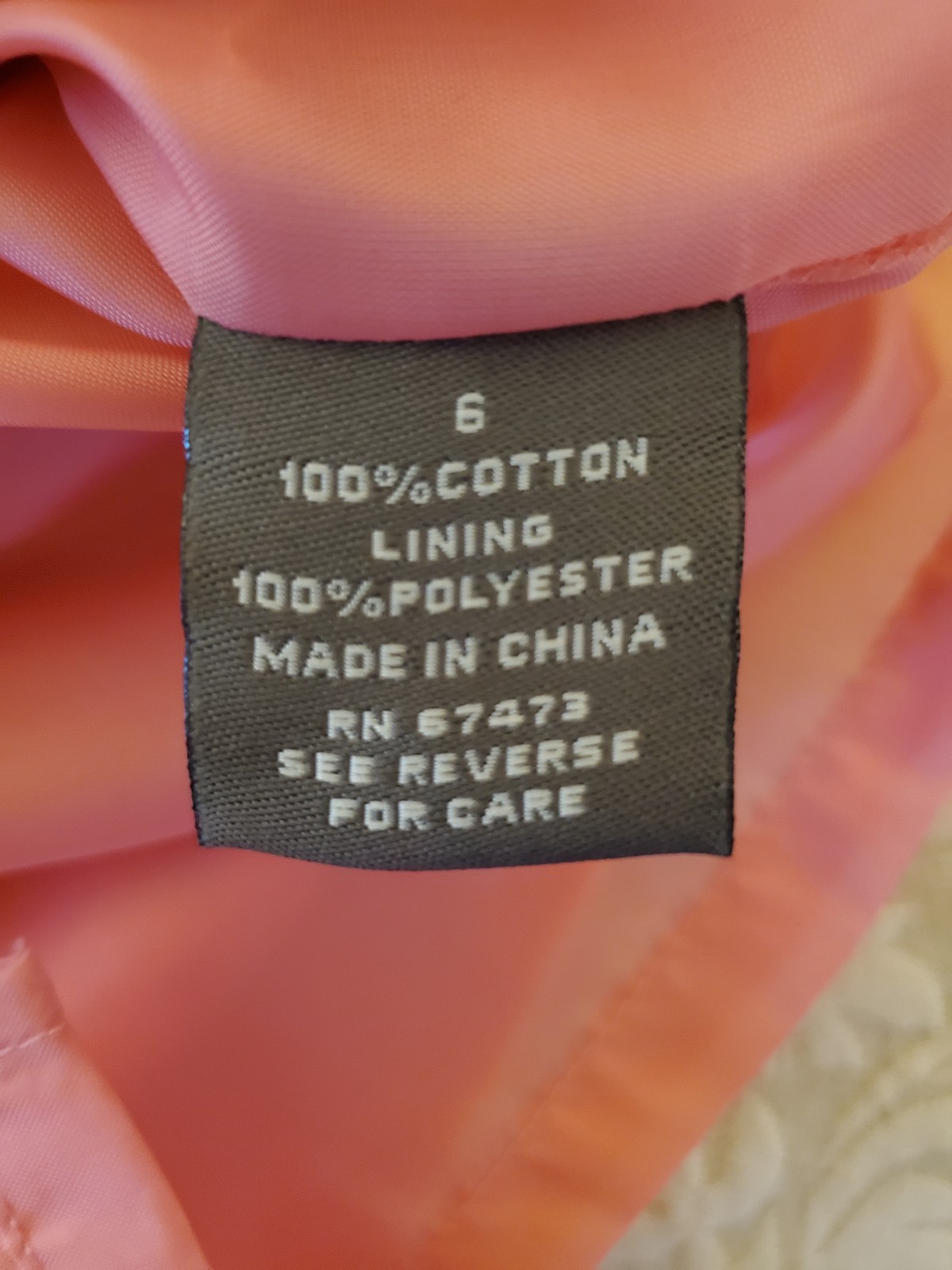 Taylor Women's Pink Sleeveless Bow Dress (Size 6)