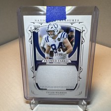 Tyler Warren 2025 National Treasures Framed Fabrics Rookie Jersey Patch RC 20/49
