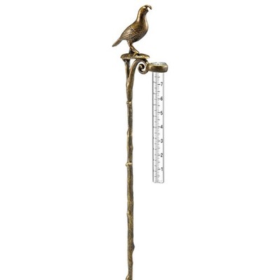 Quail Rain Gauge Holder, 27''H