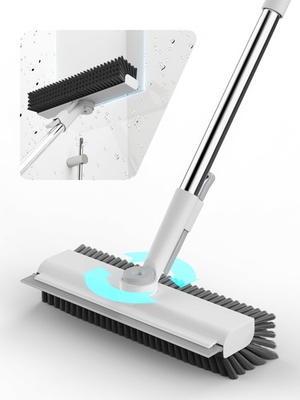 #ad Floor Scrub Brush with Long Handle 3 in 1 Scrape and HeavyDuty Stiff Bristle... $36.84