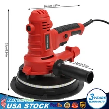 1200W Electric Drywall Sander Variable Speed Sanding Machine W/ LED Light Strip