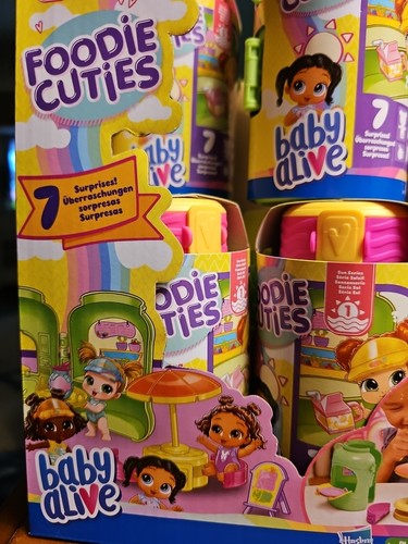 NEW BABY ALIVE FOODIE CUTIES Sun Series 1 Collectible minidolls 7 SURPRISES EACH - Picture 4 of 4