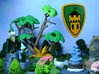Playmobil 3666 Castle Parts DRAWBRIDGE HERALD TOWER Shield Kings Knights Vintage