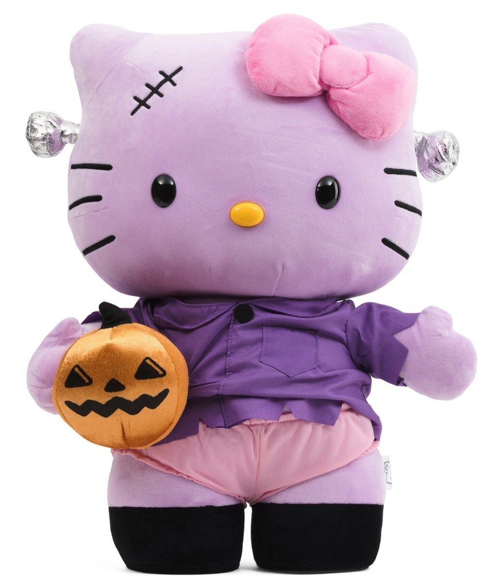 HELLO KITTY HALLOWEEN FRANKIE PURPLE PORCH DOOR GREETER PLUSH