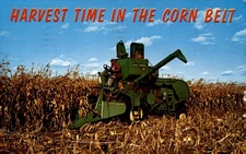 HARVEST TIME, CORN BELT, JOHN DEERE, Austra, LINCOL Postcard