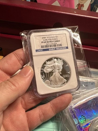 2007 W Ngc 69￼Proof American Eagle Milk Cloud ￼