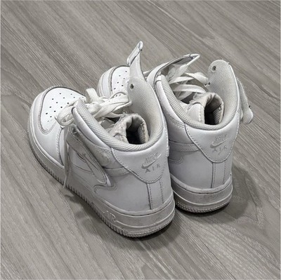Nike Air Force 1 High 4195-113 White Men's Sneaker Leather Fabric Rubber