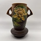 Roseville Water Lily pattern art pottery vase, model 757.