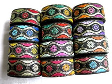 Orientalische Borte Webband verschiedene Farben lfm 34mm breit  B49E