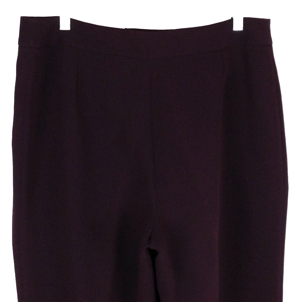 Nipon Boutique Mujer Recto Vestido Pantalones Talla 12 Morado Oscuro Forrado Alto Foto 4 de 4
