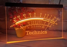 Technics Radio LED Neon Light Sign for Audio Video Music store service studio