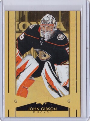 2021-22 John Gibson Tim Hortons Canada Gold Etchings Insert Card #G8 Mint