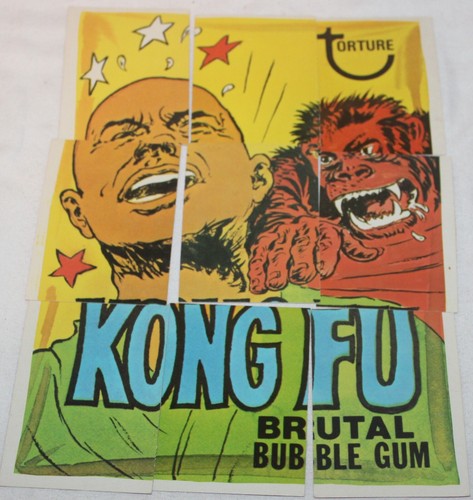 VTG 1974 Wacky Packages 8th Series Complete Puzzle Kung Fu TOPPS