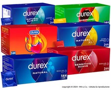 Preservativi Durex Elite Sensitivo Tropical Anatomic Classici Xl Love Box da 144