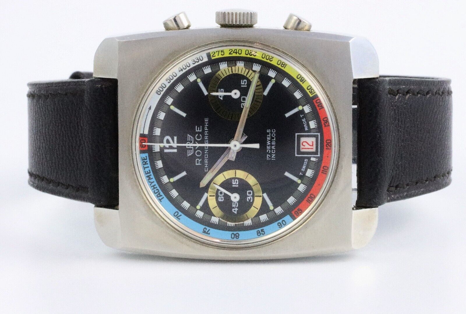 Bild 1 - Vintage Royce Chronograph Rainbow Handaufzug 7734 70er Jahre Dif22564 AVS18061 X