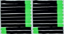 20x Cable Hook and Loop 50cm x 50mm Neon Green Hook and Loop Hook and Loop Cable Ties Tape Eyelet