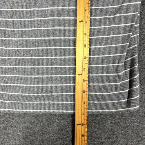Ralph Lauren Henley Shirt Mens Size Xl Extra Large Gray Stripe Stretchy Ribbed - Picture 7 of 9
