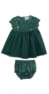 girls green sequin dress