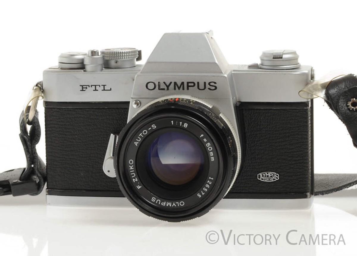 Olympus FTL 35mm SLR M42 Film Camera w/ 50mm f1.8 Lens -Meter off