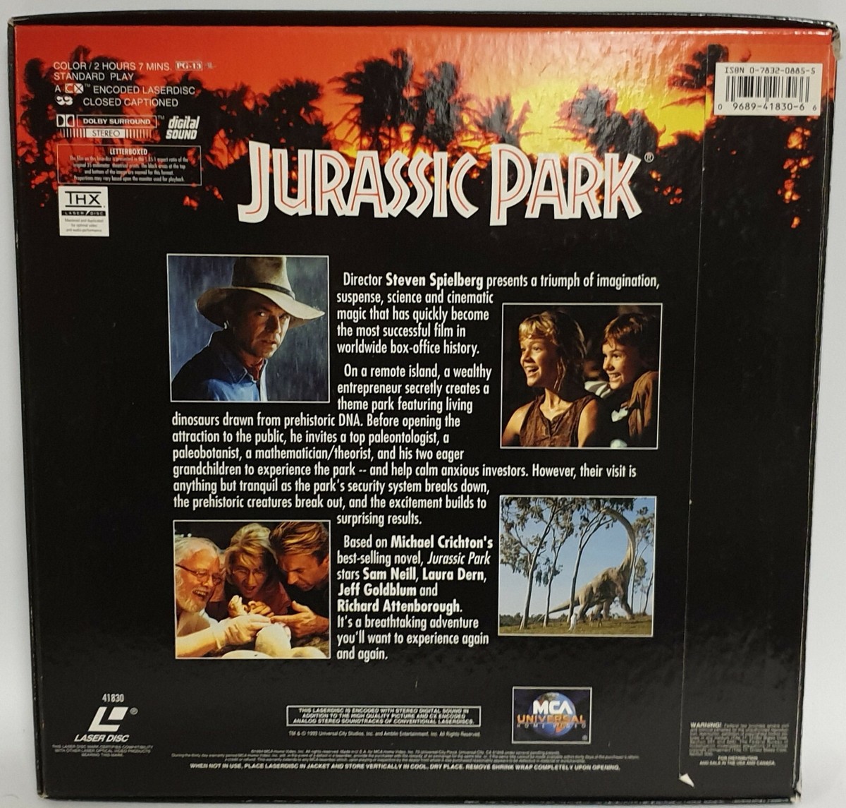 JURASSIC PARK : JURASSIC PARK LASERDISC - STANDARD PLAY (MLFP) | eBay