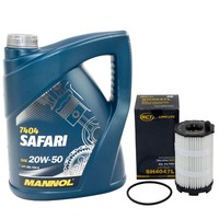 MotoröL Set 20W50 5 Liter + ÖLfilter SH4047L FüR Audi A4 A6 A8 A4 Avant
