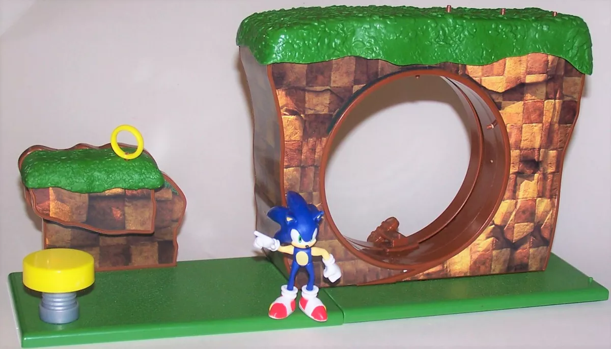  Sonic The Hedgehog Green Hill Zone Playset with 2.5