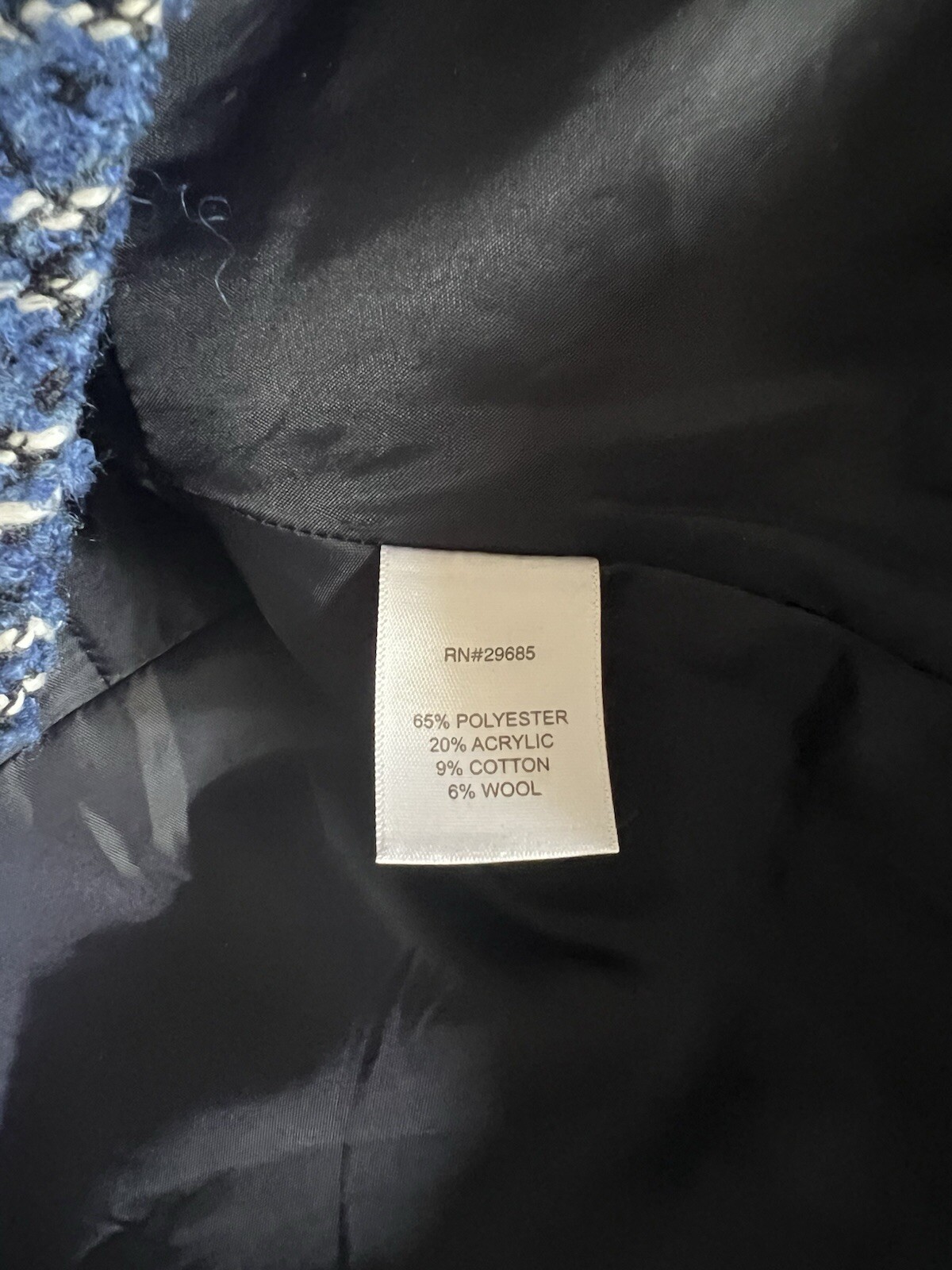 Pendleton Blue Tweed Striped Snap Button Blazer S… - image 12