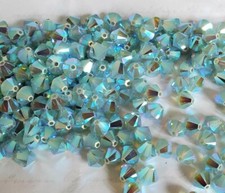 Swarovski 5328 6mm bicone beads, Pacific Opal AB2X 12pcs 
