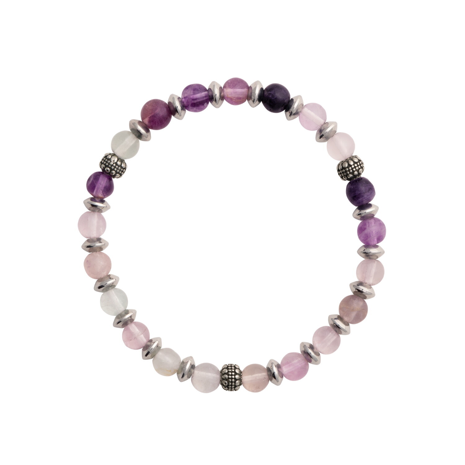 Bracelet Fluorite Naturelle Haut de Gamme - Perles Sélectionnées et Cordon Flexible