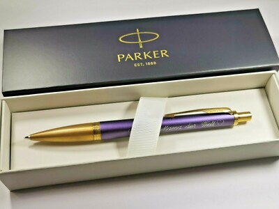 24K.Gold PARKER Urban Premium Violet Kugelschreiber Graviert Geschenk Muttertag