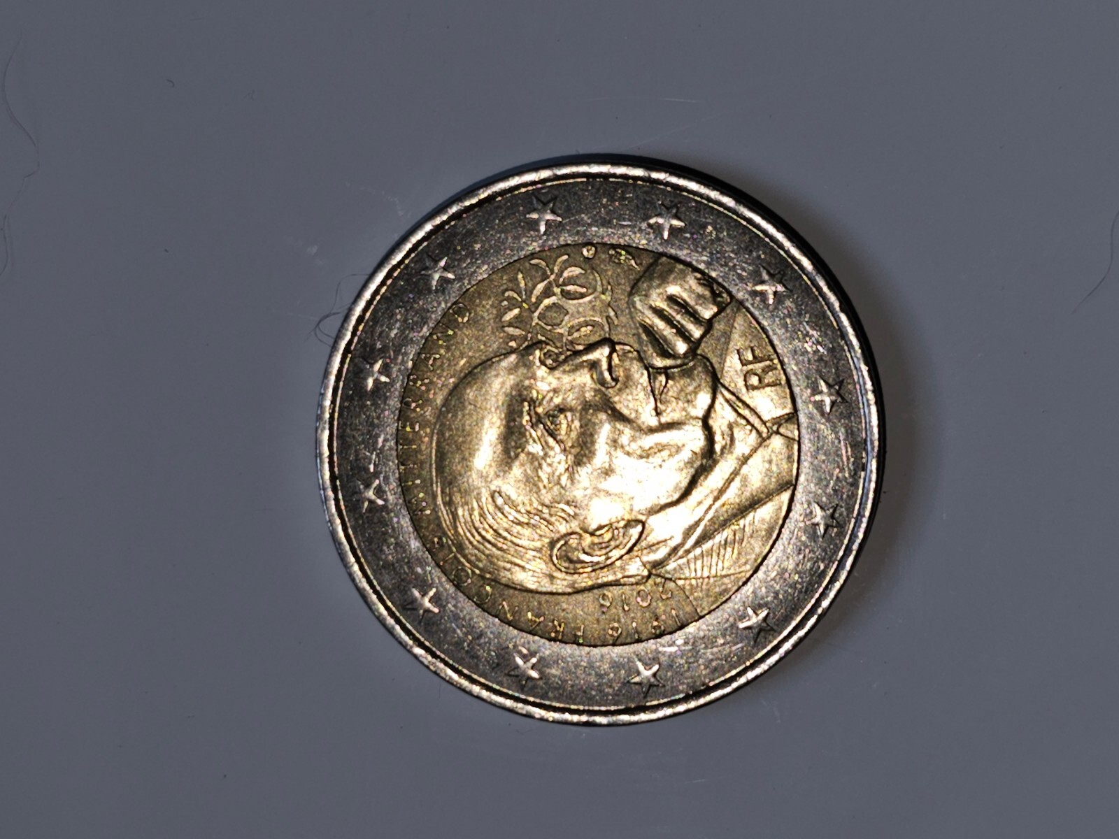 Pièce 2 Euros Commémorative - François Mitterand 1916-2016 | eBay