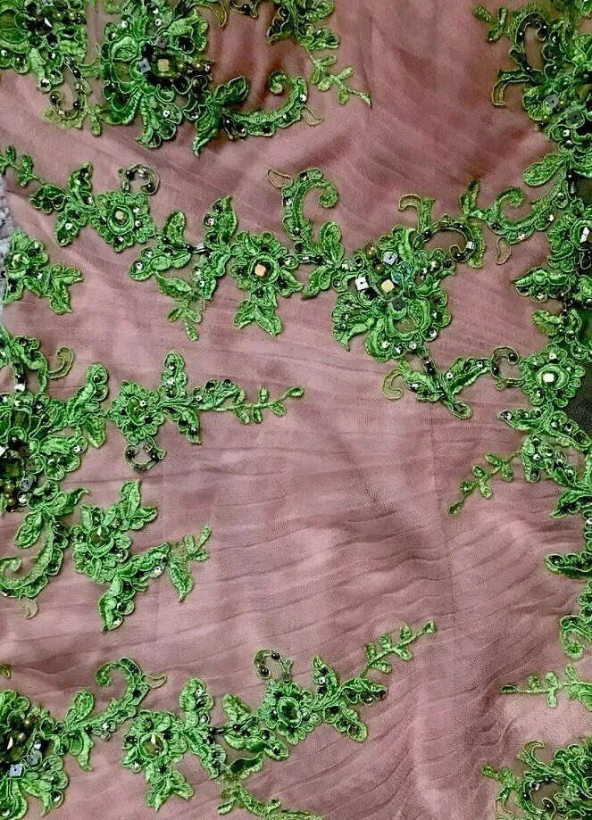 Junior Mermaid Gown Dress Long Jovani Rhinestones Sequins Beaded Pageant Sz 6 - Image 4 of 4