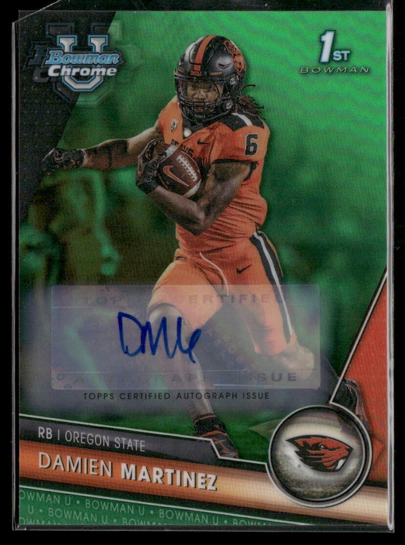 2023 Bowman Chrome U Football 1st Bowman Auto Green /99 Damien Martinez