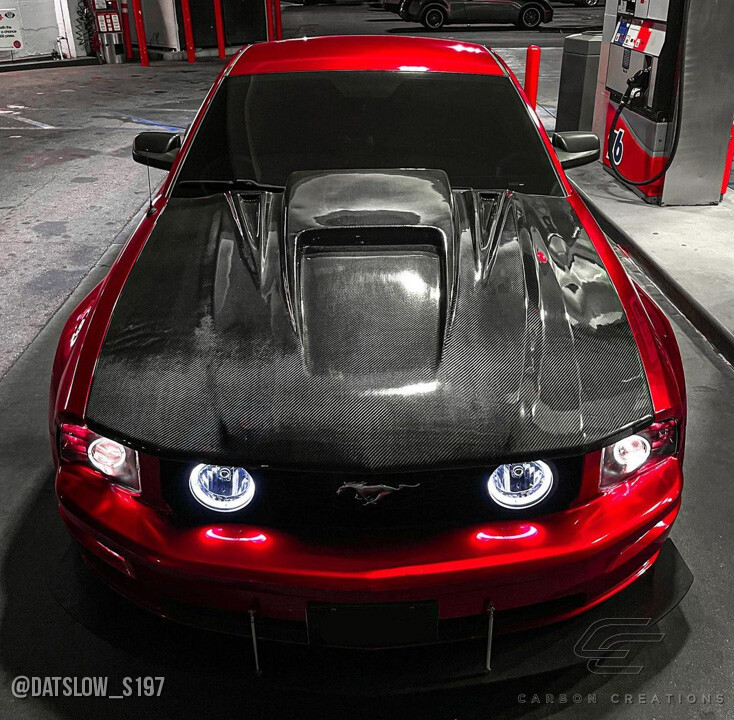 05-09 Ford Mustang Spyder 3 Carbon Fiber Creations Body Kit- Hood
