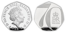 2022 QUEENS PLATINUM JUBILEE 50P COIN JODY CLARK UNCIRCULATED FROM SEALED BAG