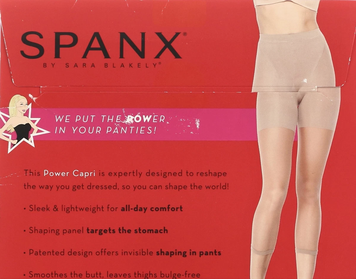 Spanx 177149 Women's Power Nude Sleek Ultra Soft Lightweight Capri Size C