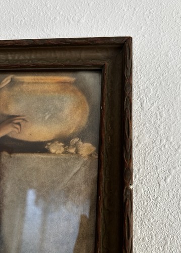 Antigua impresión enmarcada Art Nouveau de John White Alexander Isabella y olla de albahaca - Imagen 5 de 9