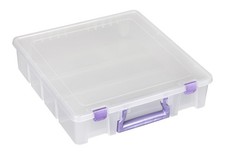 ArtBin 6955JS Super Satchel Compartment Box Clear Craft Organizer Storage Cas...