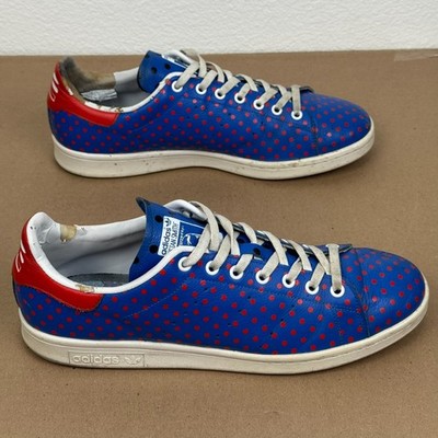 Adidas Stan Smith x Pharrell Williams Polka Dot Blue Red B25400 Men s Size 12