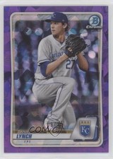 2020 Bowman Chrome Draft Sapphire Purple 9/10 Daniel Lynch #BD-75 06gy