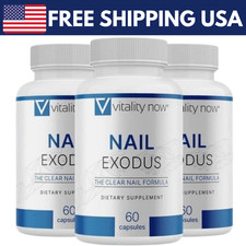  3 Pack Nail Exodus Capsules for Healthier Feet - Vitality Clear Nail Formula.