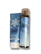 Bath  Body Works Frosted Coconut Snowball 2 pc Fragrance Mist  Body Cream Set
