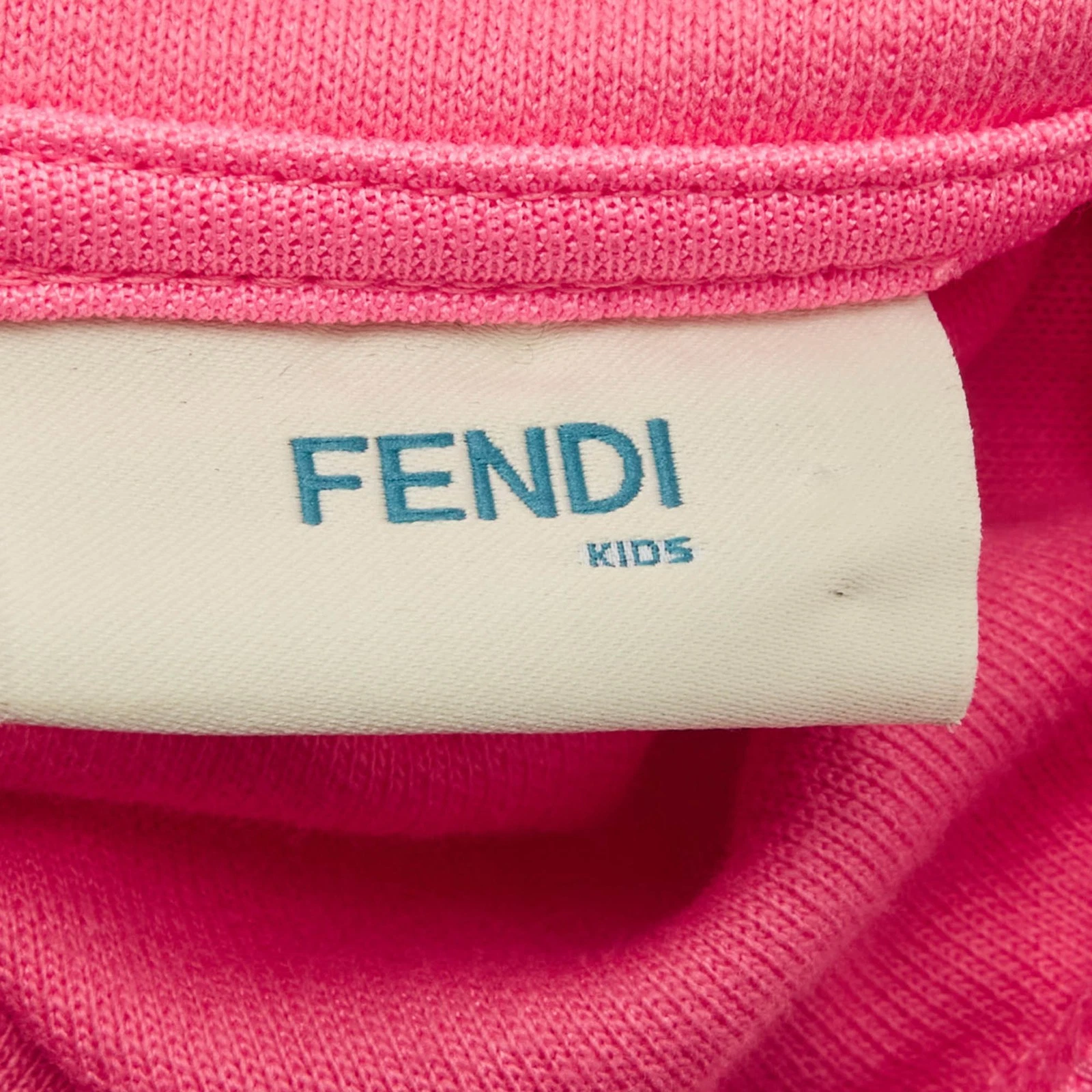 Felpa con cappuccio Fendi bambino rosa stampa Nicki Minaj jersey 10 anni