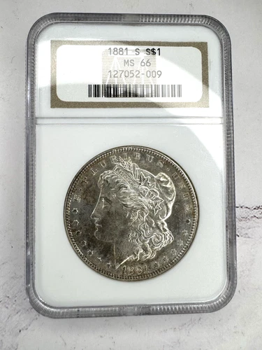 1881-S Morgan Silver Dollar NGC MS66 - Nice Coin