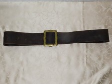 Heiler Leather Belt With Buckle ! Probably Fire Department !